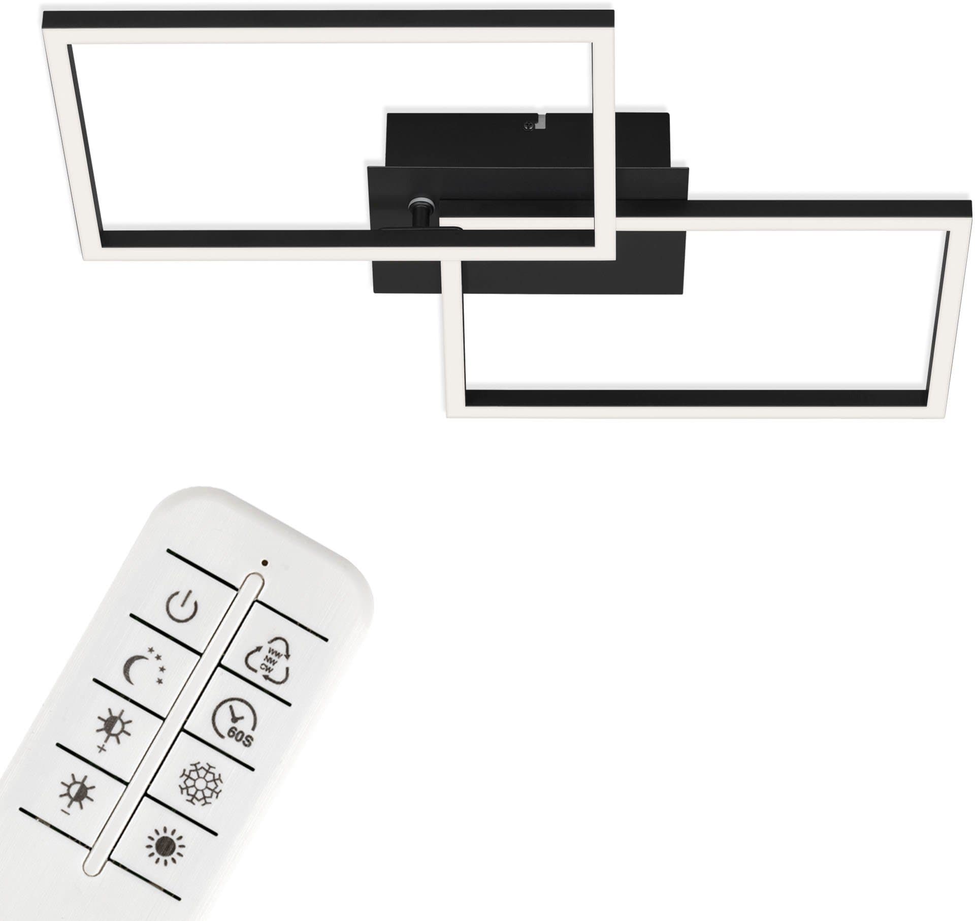 Briloner Leuchten LED Deckenleuchte 3149015 FRAME | Schwarz