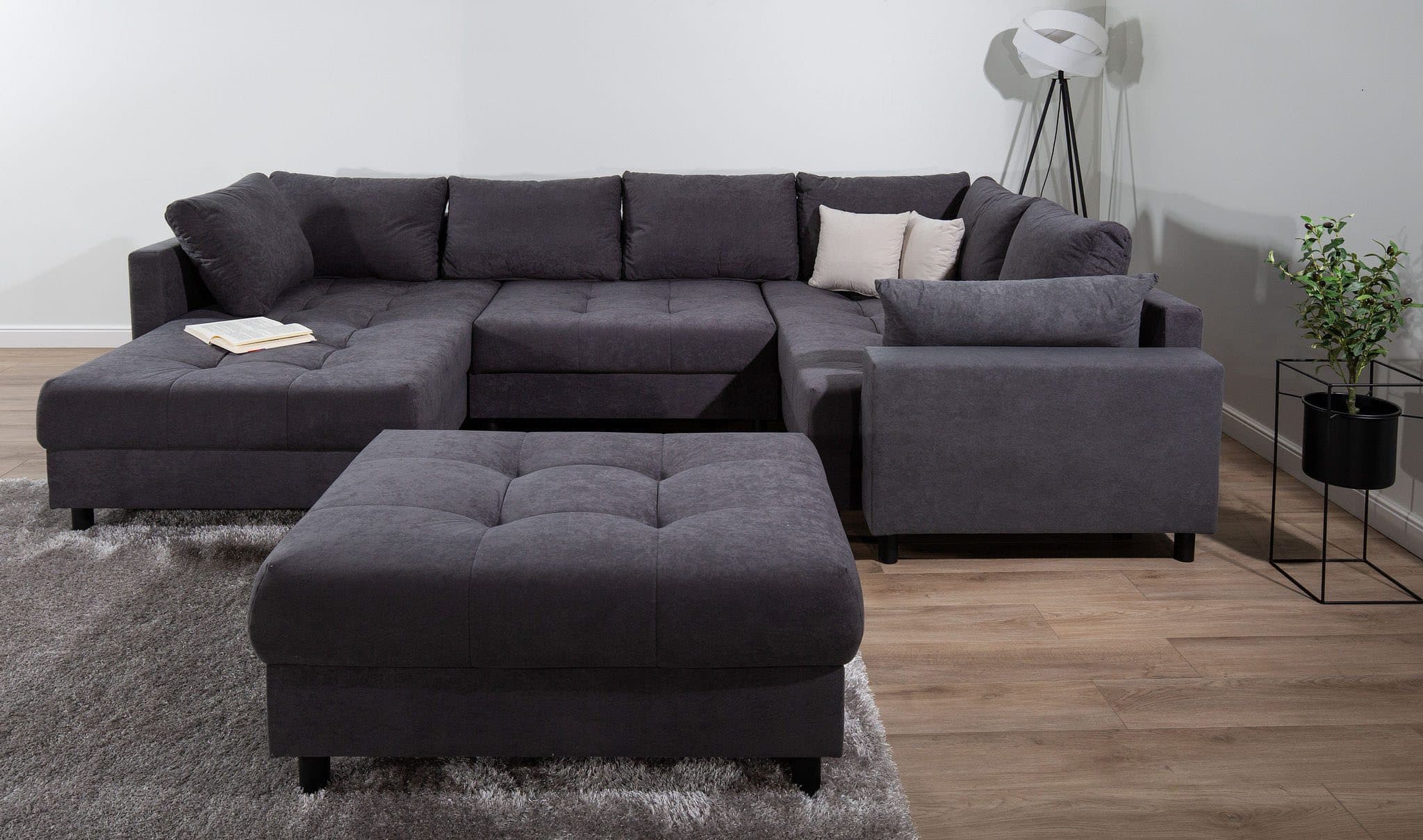 COLLECTION AB Wohnlandschaft Toni U-Form | Grau