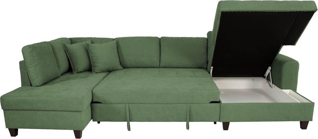 Trends by HG Wohnlandschaft Moritz U-Form | Grün