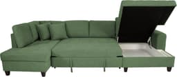 Trends by HG Wohnlandschaft Moritz U-Form | Grün