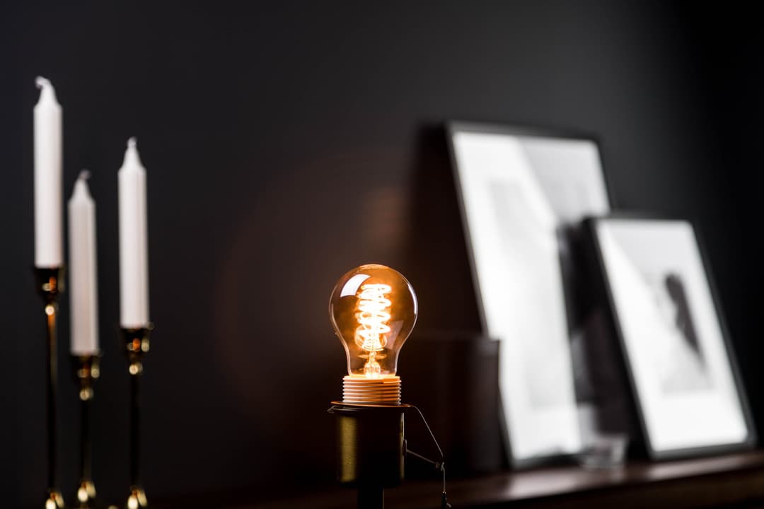 BLULAXA LED-Filament Vintage E27 10er-Set Rauchglas | Schwarz