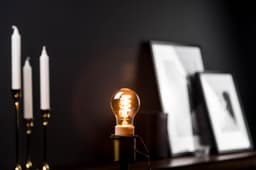 BLULAXA LED-Filament Vintage E27 10er-Set Rauchglas | Schwarz