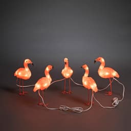 Konstsmide Dekoobjekt Flamingos für Außen | Orange