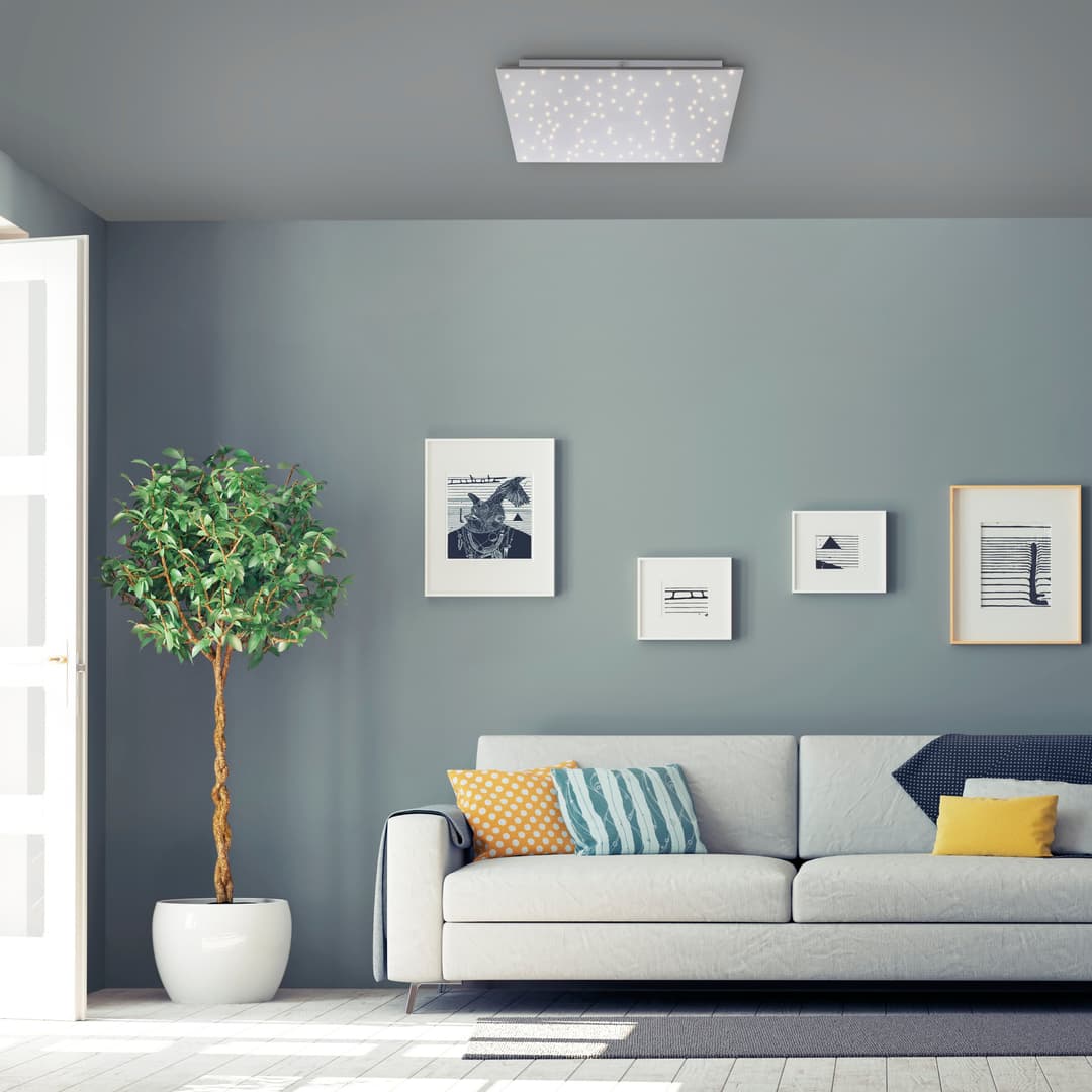 JUST LIGHT LED Deckenleuchte SPARKLE | Weiß