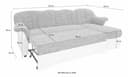 DOMO collection Ecksofa Flores Schlafsofa | Mehrfarbig 5