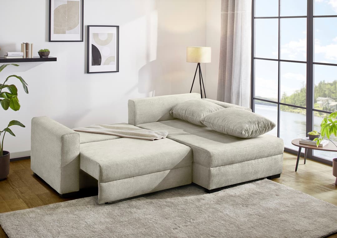 Jockenhöfer Gruppe Ecksofa Elmau XL L-Form | Beige