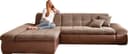 DOMO collection Ecksofa Moric | Braun