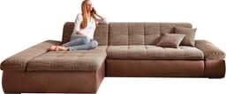 DOMO collection Ecksofa Moric | Braun