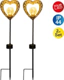 Näve LED Solarleuchte Herz | Schwarz