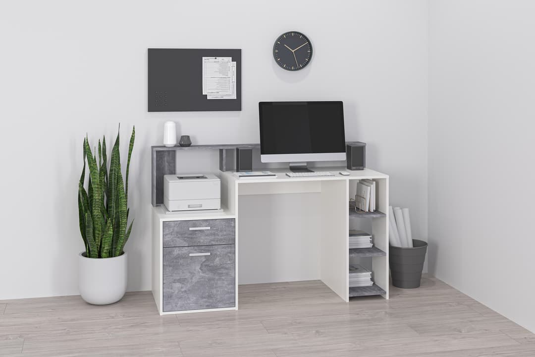 FMD Regal-Schreibtisch Bolton | Mehrfarbig