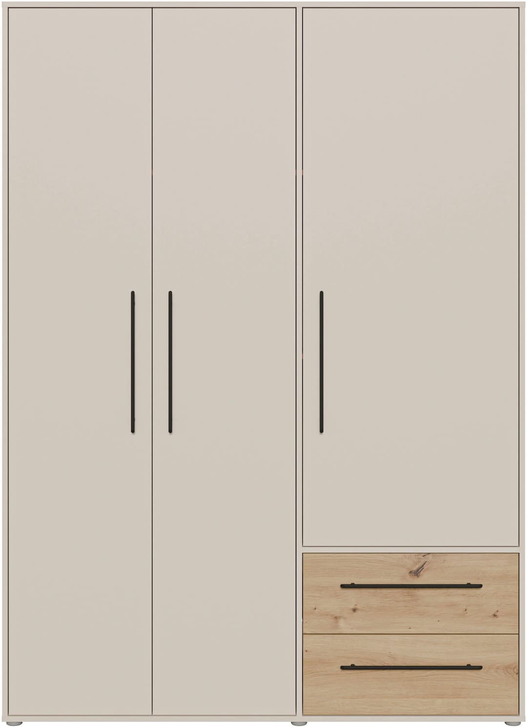 FORTE Kleiderschrank Mokkaris | Holztöne