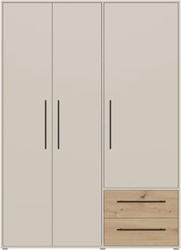 FORTE Kleiderschrank Mokkaris | Holztöne