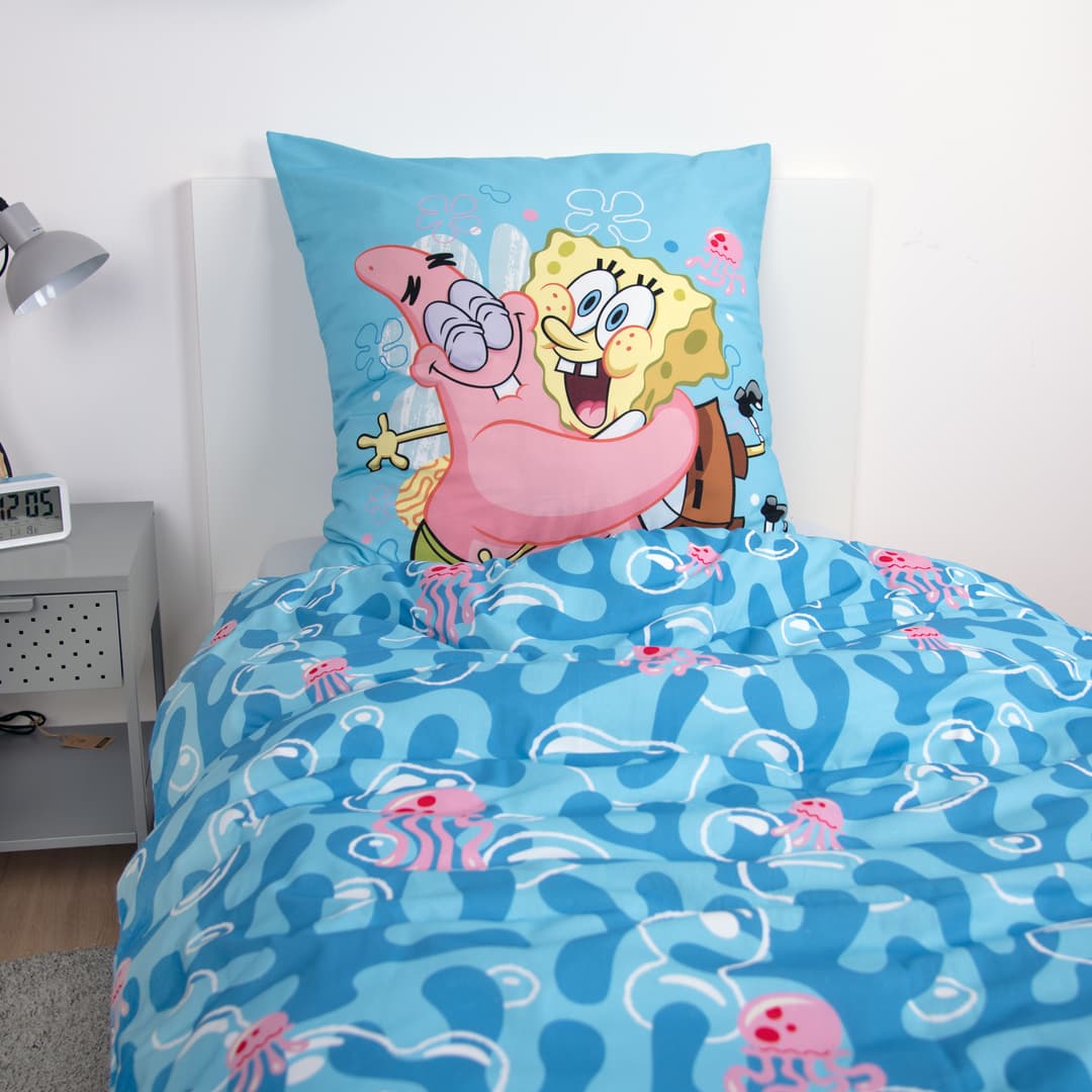 Sponge Bob Bettwäsche Renforcé | Blau