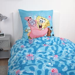 Sponge Bob Bettwäsche Renforcé | Blau