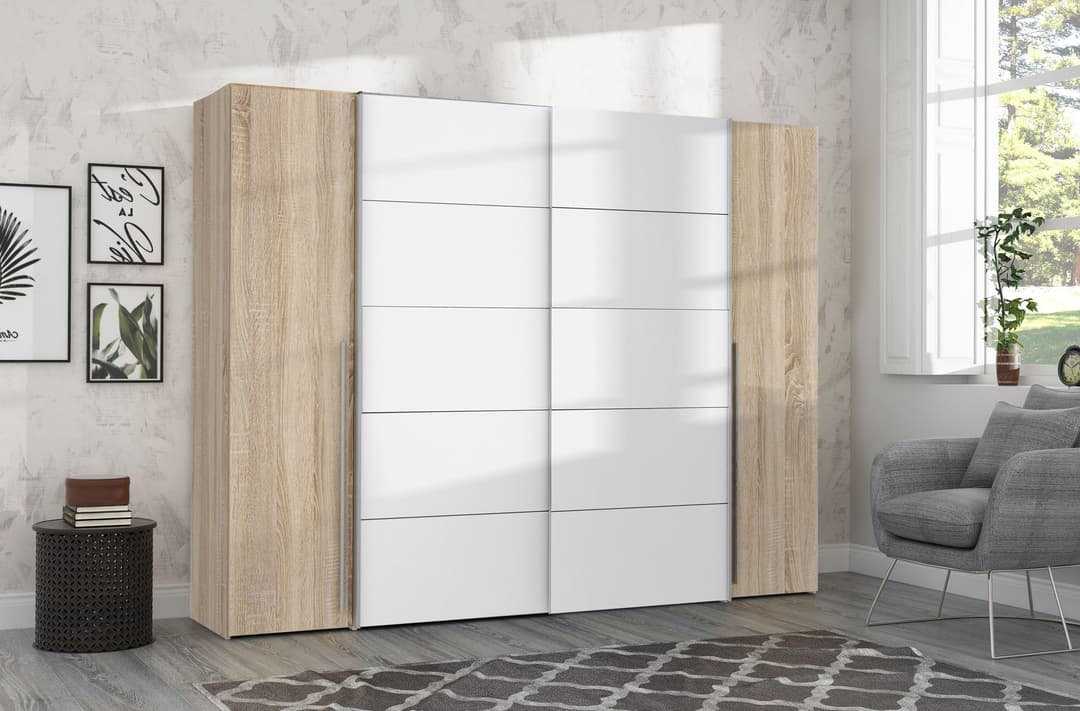 FORTE Kleiderschrank Narago | Holztöne
