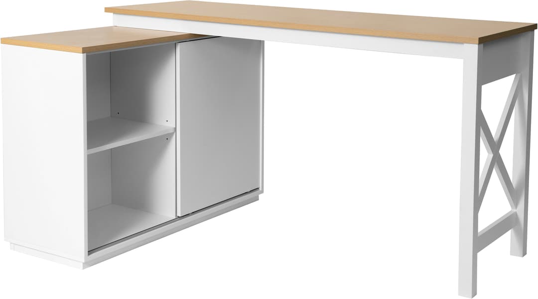 OTTO home Eckschreibtisch SILBA | Weiß