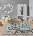 the carpet Teppich Happy Life | Grau