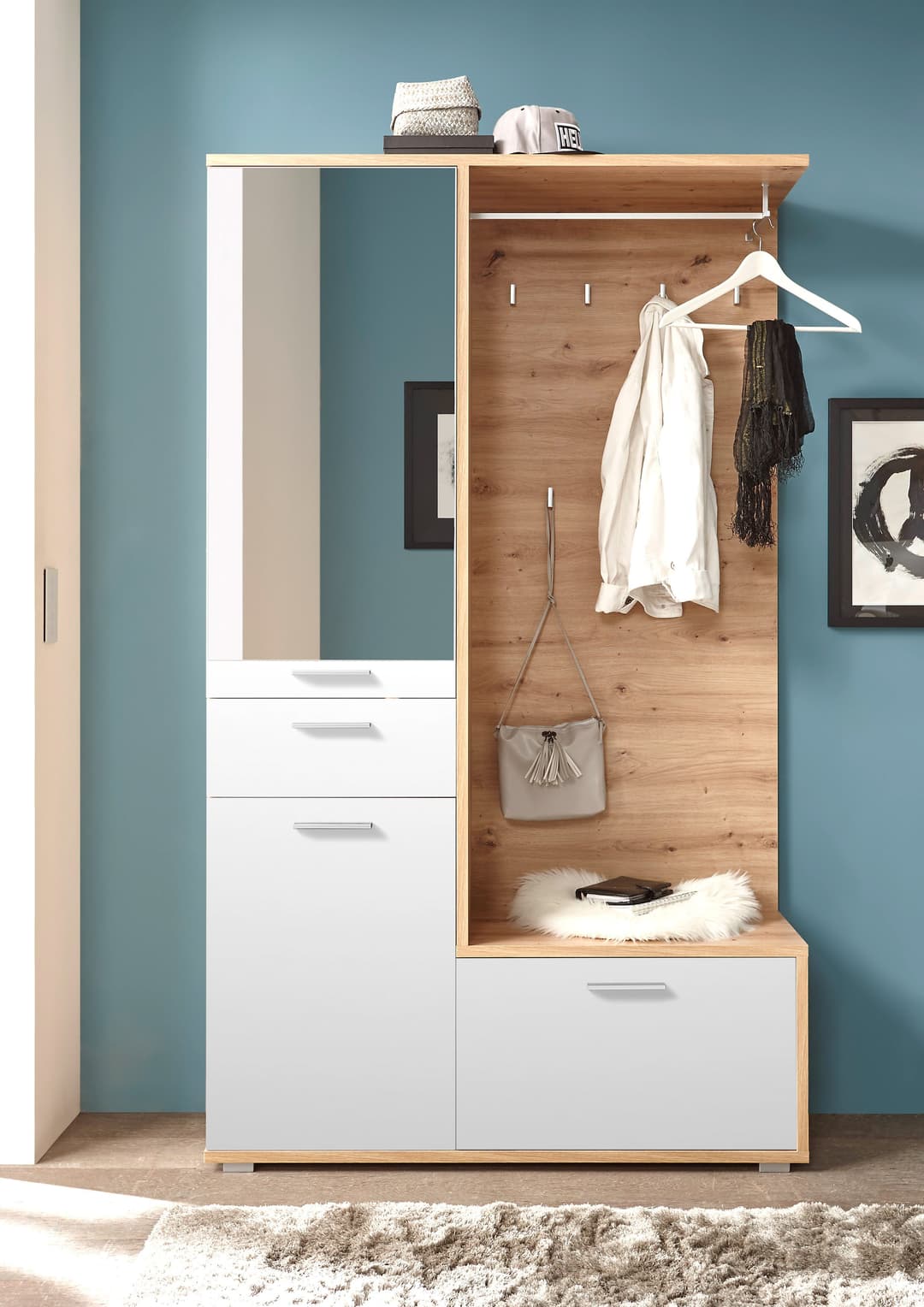 HBZ Entra Garderobe | Holztöne