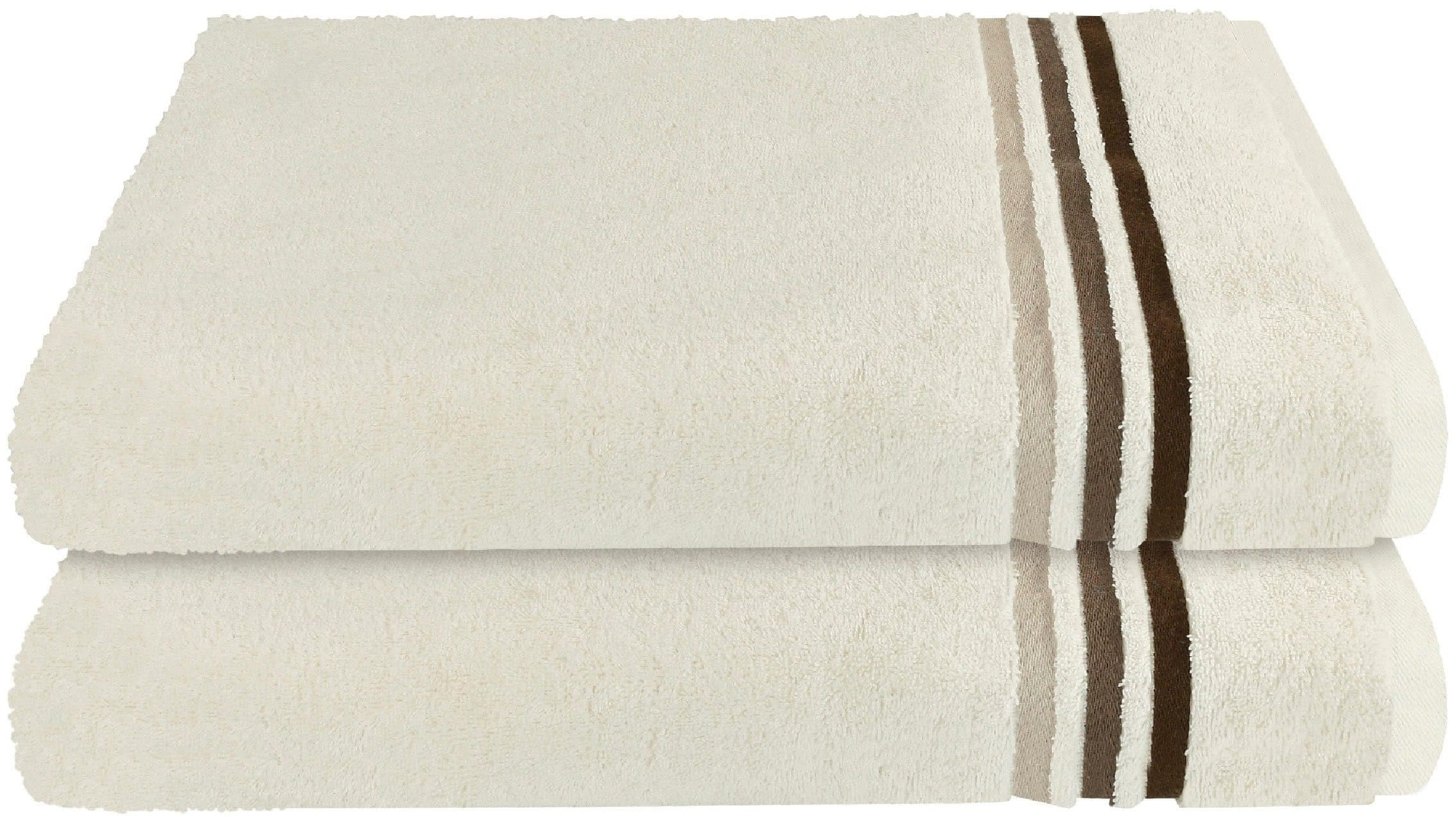 Schiesser Duschtücher Skyline Color | Beige