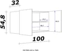 Flex-Well Hängeschrank Morena | Grau 4
