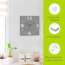 Artland Wanduhr Uni Trendfarben | Grau 5