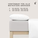 Schlafgut Basic Cotton Spannbettlaken | Grau 4