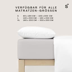 Schlafgut Basic Cotton Spannbettlaken | Grau