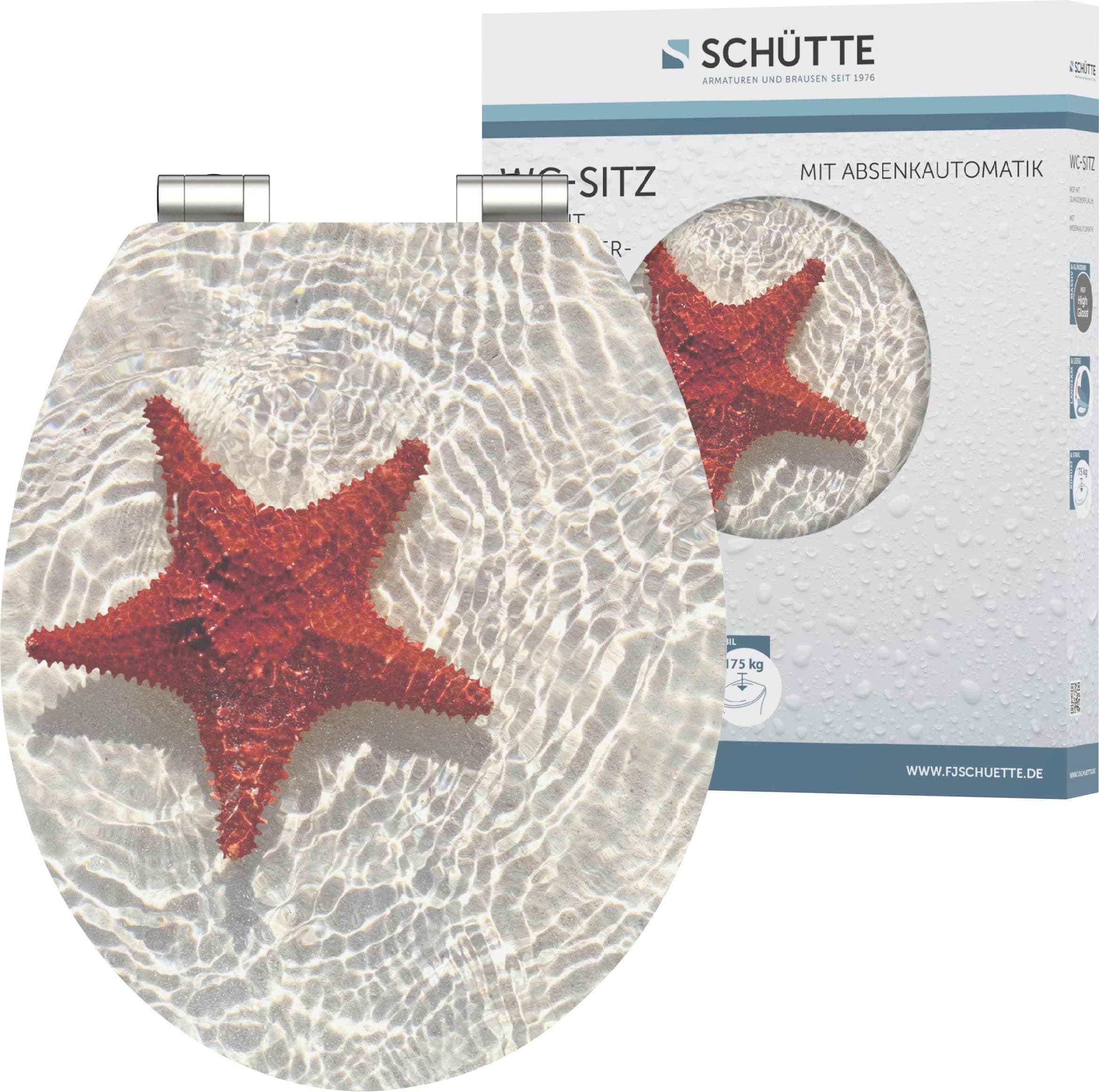 Schütte RED STARFISH WC-Sitz | Mehrfarbig