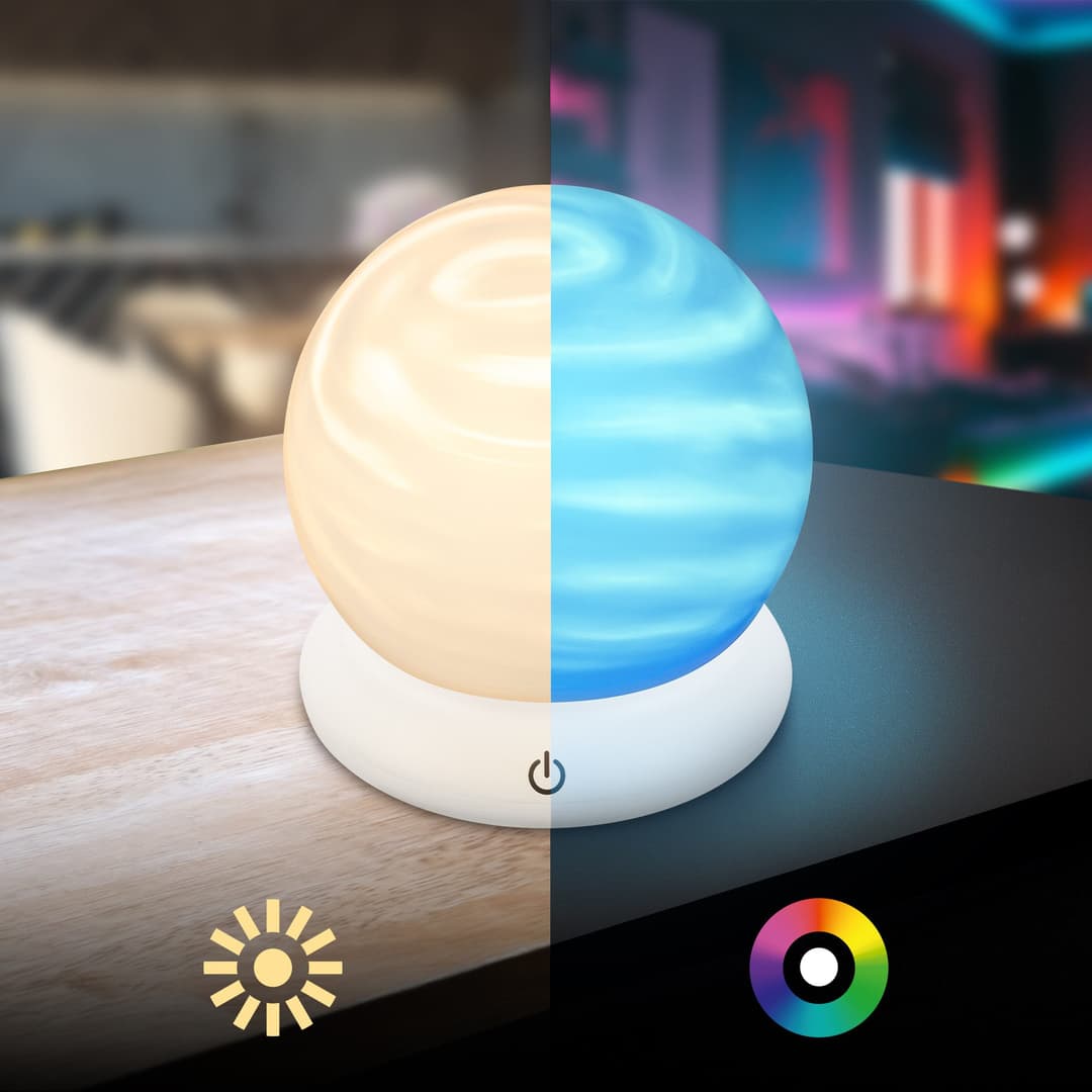 Briloner Leuchten LED Tischleuchte LUSTRO | Weiß