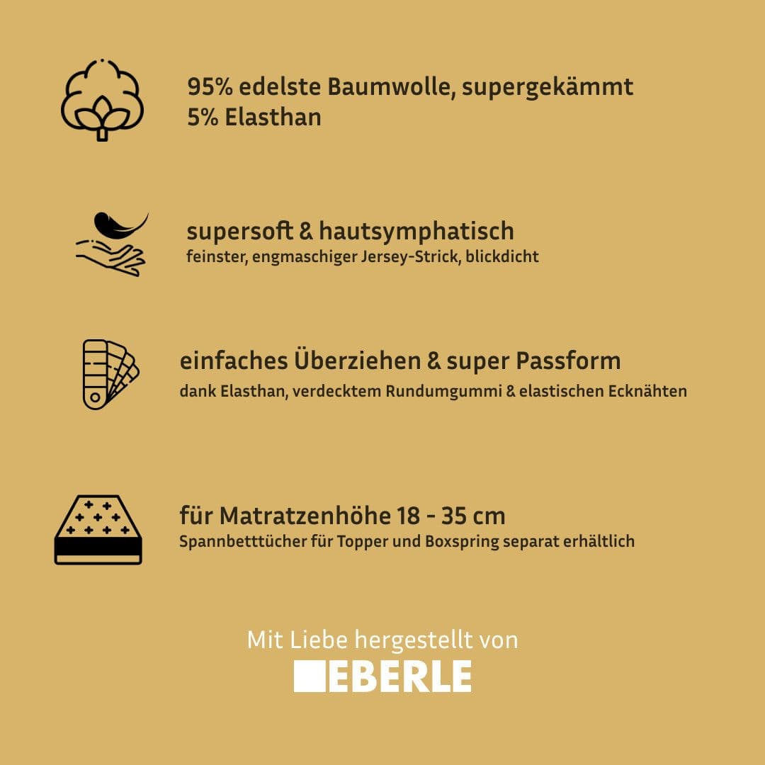 bellana deluxe Spannbettlaken | Beige