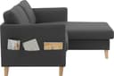 ATLANTIC home collection Ecksofa Mailo L-Form | Grau 4
