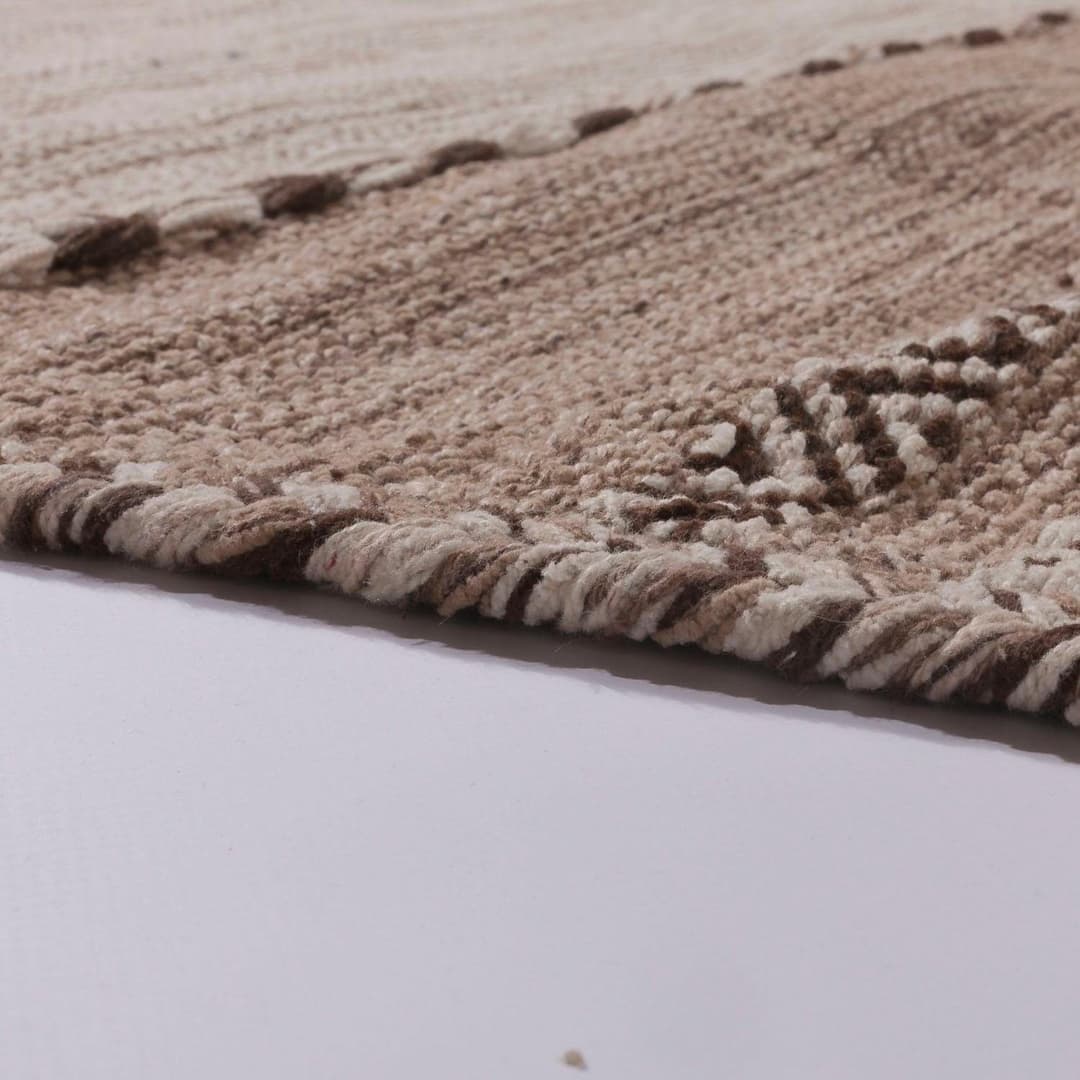 Paco Home Teppich Kilim 217 | Beige