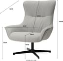 INOSIGN Ohrensessel FORNEY | Grau 4