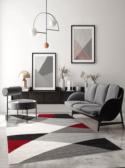 the carpet Teppich Pearl | Rot