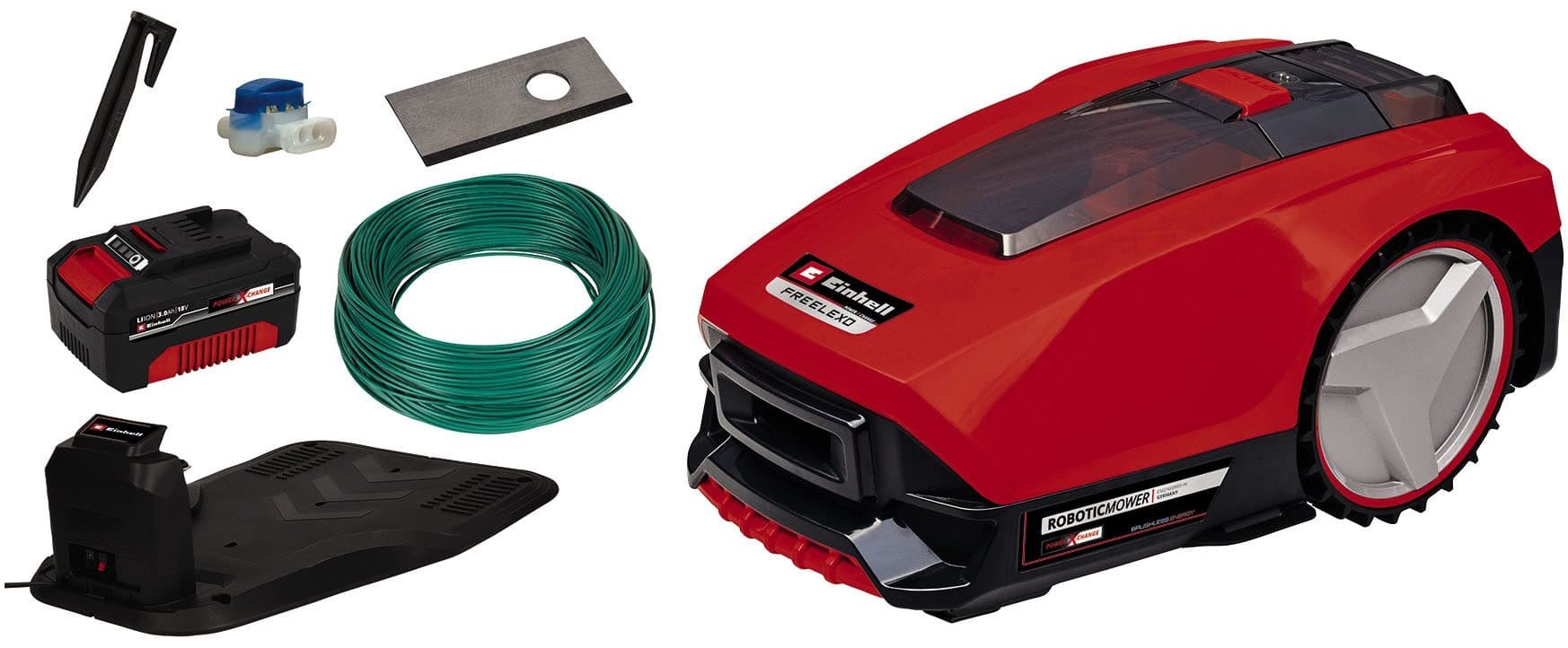 Einhell FREELEXO 550 Kit Rasenmähroboter | Rot