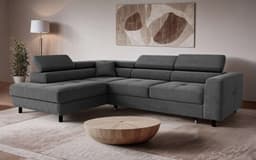 OTTO home Ecksofa AADEN Schlafsofa | Schwarz