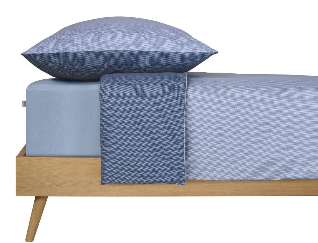 Schiesser Spannbettlaken Jessi | Blau