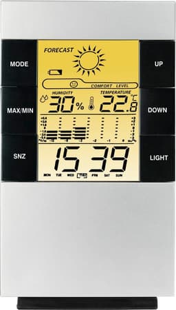 Hama LCD-Thermo-/Hygrometer "TH-200" | Silber