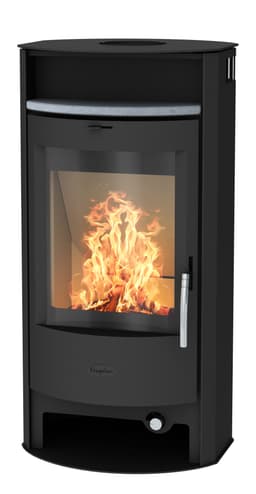 Fireplace Kaminofen Heathus Parma Stahl schwarz Exklusiv | Schwarz