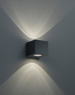Reality Leuchten LED Außen-Wandleuchte Cordoba | Schwarz