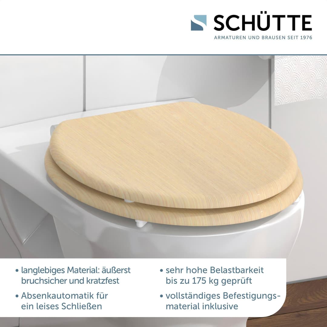 Schütte WC-Sitz NATURAL WOOD | Holztöne