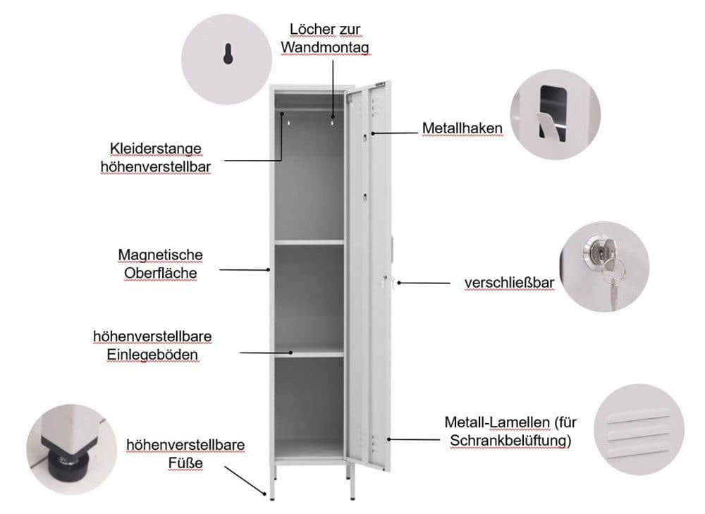 OTTO home Siena Drehtürenschrank | Grau