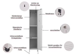 OTTO home Siena Drehtürenschrank | Grau