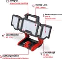 Einhell LED Arbeitsleuchte Akku-Lampe TP-CL 18/3000 Li - Solo 2