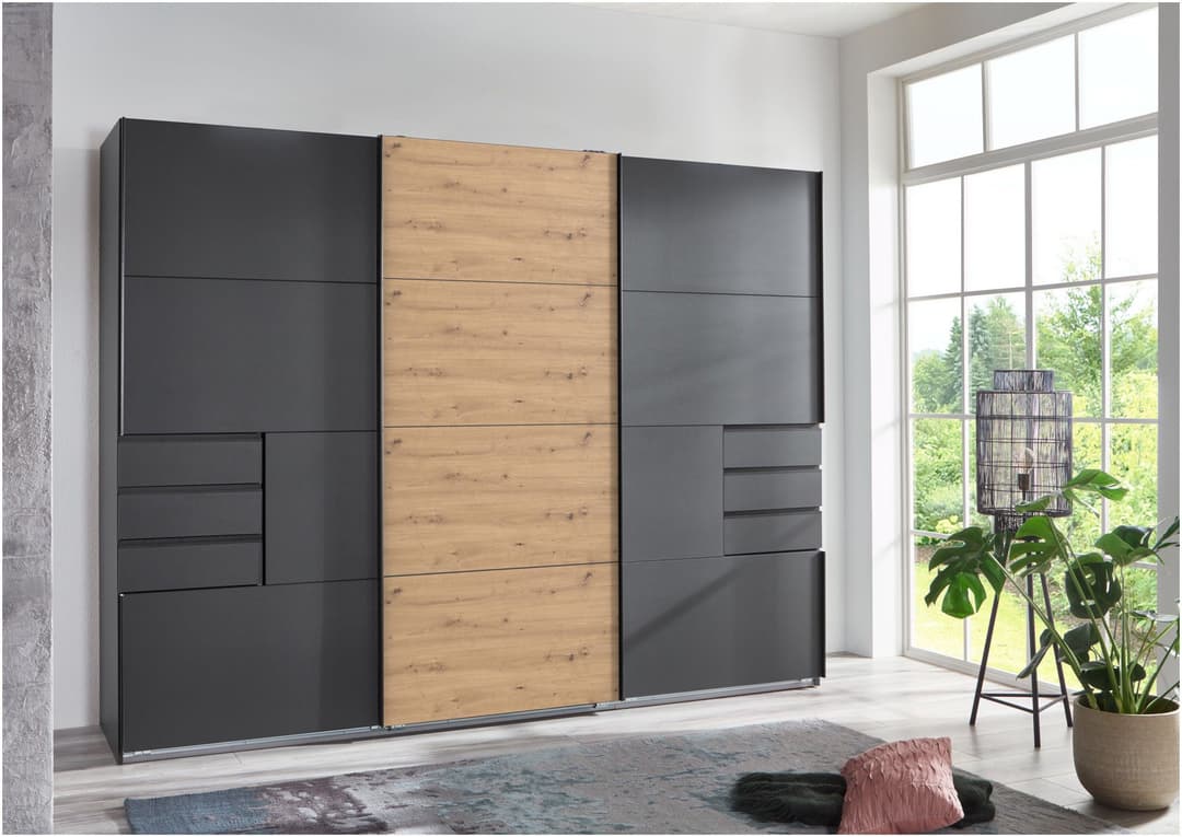 Wimex Schwebetürenschrank Saigon | Grau