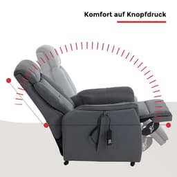 Duo Collection TV-Sessel Sorrent | Grau