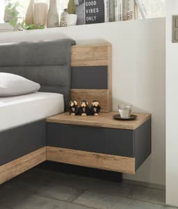 Schlafkontor Bettgestell Linea | Grau