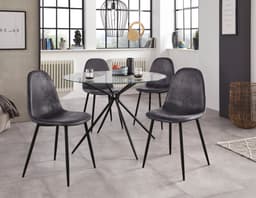 OTTO home Glastisch Silvi | Schwarz