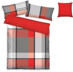 TOM TAILOR HOME Lenny Bettwäsche-Set | Rot
