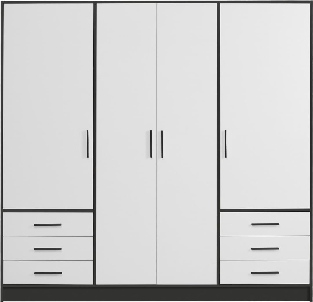 FORTE Kleiderschrank Jupiter | Mehrfarbig
